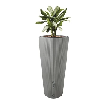 Garantia Regenton Met Plantenbak Grijs Kunststof 220 Liter 3 Garantia Regenton Met Plantenbak Grijs Kunststof 220 Liter