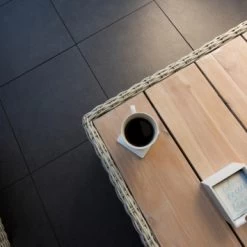 Keramische Terrastegel Kerastrada Betonlook Antraciet 60x60x2 Cm - 2 Tegels / 0,72 M2 -Tuin Decor Verkoop 123 1143