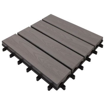 Balkontegel HKC Houtnerf Grijs 30x30cm 6 Stuks 4 Balkontegel HKC Houtnerf Grijs 30x30cm 6 Stuks - Afbeelding 2