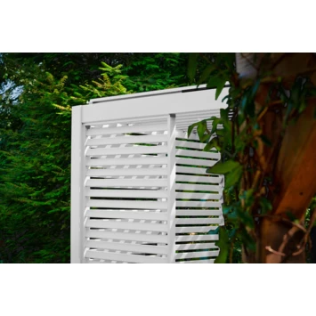 Zijwand Louvre Voor Pergola Classic & Deluxe Wit 360 Series 8 Zijwand Louvre Voor Pergola Classic & Deluxe Wit 360 Series - Afbeelding 6