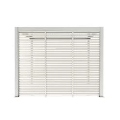Zijwand Louvre Voor Pergola Classic & Deluxe Wit 300 Series -Tuin Decor Verkoop 123 132