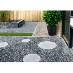 Staptegel Rond 30cm Zilver -Tuin Decor Verkoop 123 1411
