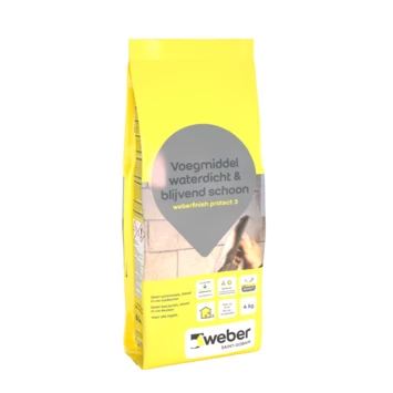 Weber Finish Protect 3 Voegmiddel Antraciet 4kg 3 Weber Finish Protect 3 Voegmiddel Antraciet 4kg