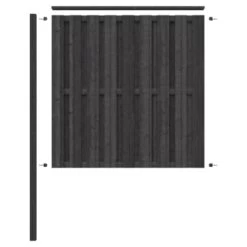 Schutting Volgpakket Tuinscherm Royal Antraciet Ca. 1,9 Meter Lang -Tuin Decor Verkoop 123 1804