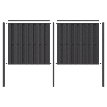 Schutting Startpakket Tuinscherm Royal Antraciet Ca. 3,8 Meter Lang 9 Schutting Startpakket Tuinscherm Royal Antraciet Ca. 3,8 Meter Lang - Afbeelding 7