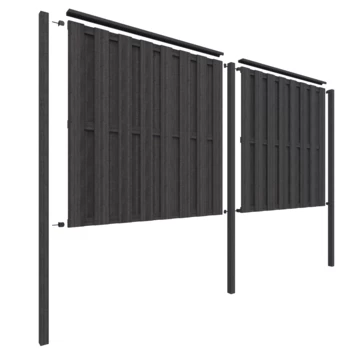 Schutting Startpakket Tuinscherm Royal Antraciet Ca. 3,8 Meter Lang 11 Schutting Startpakket Tuinscherm Royal Antraciet Ca. 3,8 Meter Lang - Afbeelding 9