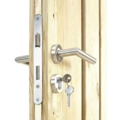 Poort Voor Houtbetonschutting Grenen Rechtsdraaiend 100cm Breed -Tuin Decor Verkoop 123 1875