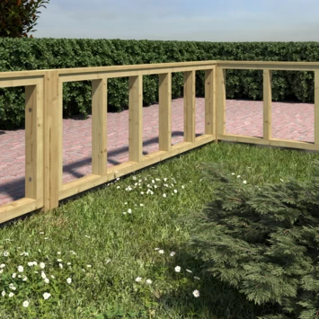 Tuinhek Grenen Donau Ca. 60x180 Cm 5 Tuinhek Grenen Donau Ca. 60x180 Cm - Afbeelding 3