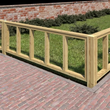 Tuinhek Grenen Donau Ca. 60x180 Cm 6 Tuinhek Grenen Donau Ca. 60x180 Cm - Afbeelding 4