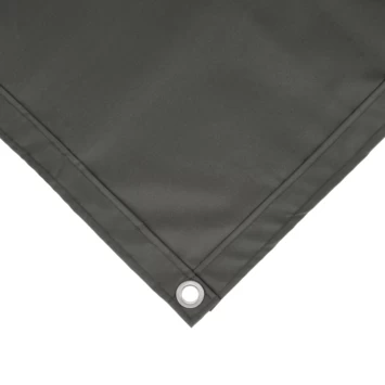 Balkonscherm Doek Polyester Grijs 90x500cm 8 Balkonscherm Doek Polyester Grijs 90x500cm - Afbeelding 6