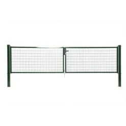 Dubbele Poort Napoli Ral 6005 Groen 150x400 Cm