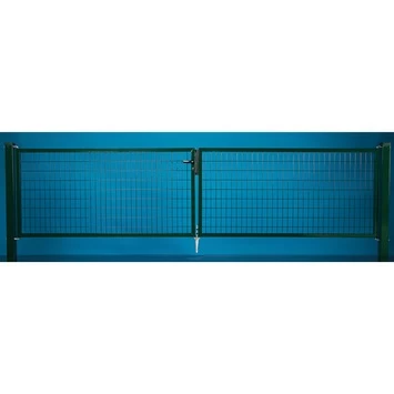Dubbele Poort Napoli Ral 6005 Groen 100x400 Cm 4 Dubbele Poort Napoli Ral 6005 Groen 100x400 Cm - Afbeelding 2