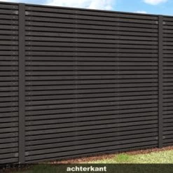 Schutting Andalusië Ca.180x180cm Zwart -Tuin Decor Verkoop 123 2106