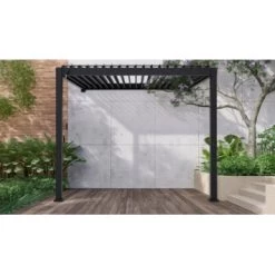 Pergola Classic Zwart 3x3 - 2 Palen -Tuin Decor Verkoop 123 211