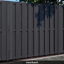 Schutting Royal Antraciet Grenen Ca. 180x180 Cm -Tuin Decor Verkoop 123 2117