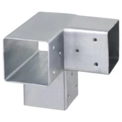 Paalverbinder Voor Pergola Hoekstuk 3-kants 7x7 Cm Gegalvaniseerd