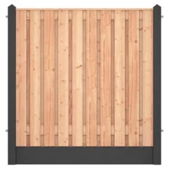Houtbetonschutting Antraciet Douglas Per Meter -Tuin Decor Verkoop 123 2145