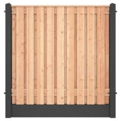 Houtbetonschutting Antraciet Douglas Per Meter -Tuin Decor Verkoop 123 2146
