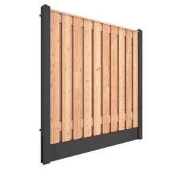 Houtbetonschutting Antraciet Douglas Per Meter -Tuin Decor Verkoop 123 2148