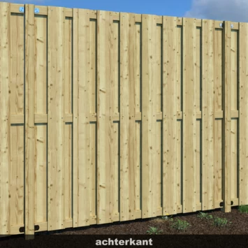 Schutting Jumbo Grenen Recht Ca. 180x180 Cm 6 Schutting Jumbo Grenen Recht Ca. 180x180 Cm - Afbeelding 4