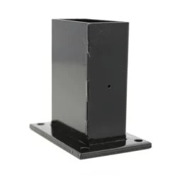 Voet Voor Rechthoekige Paal Zwart 60/120 Mm