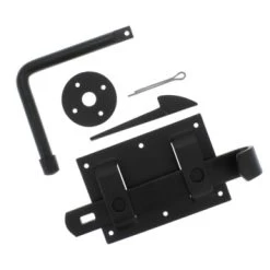 HANDSON Boerenklinkstel Poortslot Zwart