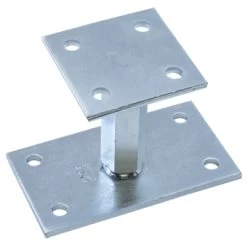 Verstelbare Paalhouder Groot Verzinkt 160x90 Mm X 90x90 Mm 110-180 Mm