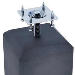 Betonpoer Antraciet Inclusief Plaat