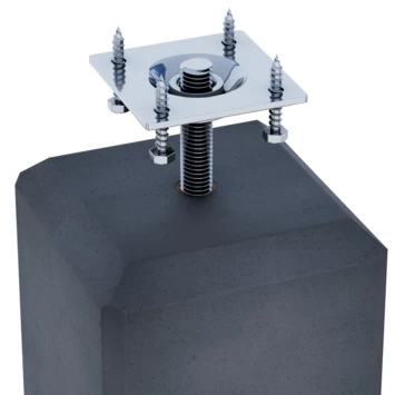 Betonpoer Antraciet Inclusief Plaat 3 Betonpoer Antraciet Inclusief Plaat