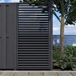 Jaloeziescherm Antraciet Ca. 179 X 88,5 Cm 16 Jaloeziescherm Antraciet Ca. 179 X 88,5 Cm -Tuin Decor Verkoop 123 2389