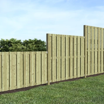 Tuinscherm Grenen Recht 90x180cm 4 Tuinscherm Grenen Recht 90x180cm - Afbeelding 2