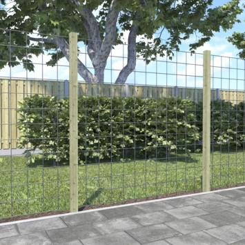 Gaaspaneel Verzinkt Met Bevestigingsmateriaal 180x180 Cm 4 Gaaspaneel Verzinkt Met Bevestigingsmateriaal 180x180 Cm - Afbeelding 2