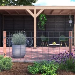 Gaas Volgpakket Tuinhek Hardhout 75x180cm liggend -Tuin Decor Verkoop 123 2586