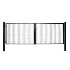 Dubbele Poort Roma/Milano Zwart 2x 100x200 Cm