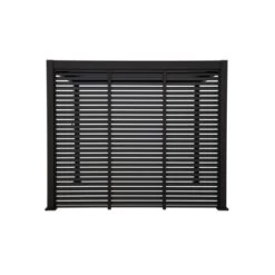 Zijwand Louvre Voor Pergola Classic & Deluxe Zwart 360 Series
