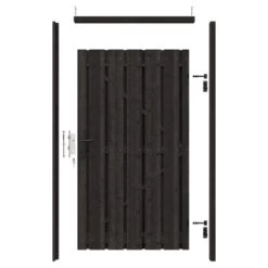 Poortpakket Antraciet Op Metalen Frame 13 Poortpakket Antraciet Op Metalen Frame -Tuin Decor Verkoop 123 2755