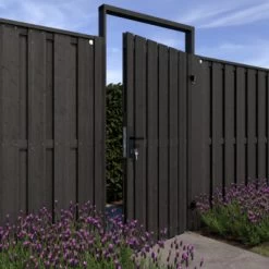 Poortpakket Antraciet Op Metalen Frame 14 Poortpakket Antraciet Op Metalen Frame -Tuin Decor Verkoop 123 2756