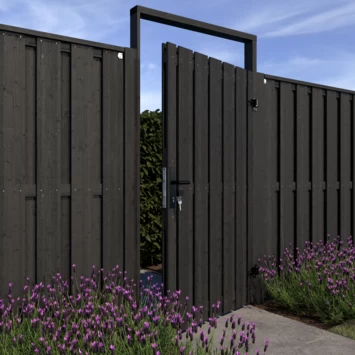 Poortpakket Antraciet Op Metalen Frame 5 Poortpakket Antraciet Op Metalen Frame - Afbeelding 3