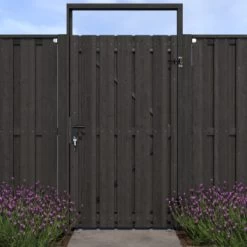 Poortpakket Antraciet Op Metalen Frame 17 Poortpakket Antraciet Op Metalen Frame -Tuin Decor Verkoop 123 2759