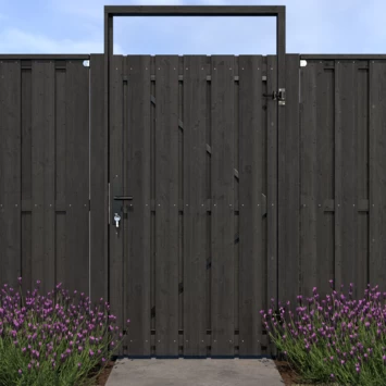 Poortpakket Antraciet Op Metalen Frame 8 Poortpakket Antraciet Op Metalen Frame - Afbeelding 6