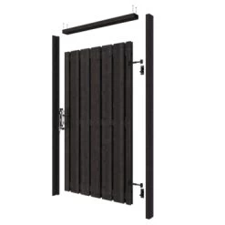 Poortpakket Antraciet Op Metalen Frame 20 Poortpakket Antraciet Op Metalen Frame -Tuin Decor Verkoop 123 2762