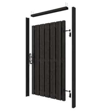 Poortpakket Antraciet Op Metalen Frame 11 Poortpakket Antraciet Op Metalen Frame - Afbeelding 9