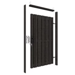 Poortpakket Antraciet Op Metalen Frame 21 Poortpakket Antraciet Op Metalen Frame -Tuin Decor Verkoop 123 2763