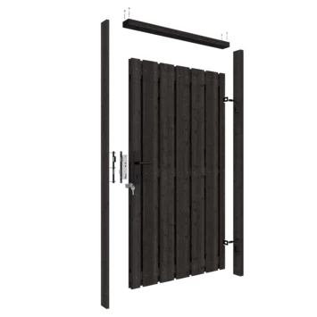 Poortpakket Antraciet Op Metalen Frame 12 Poortpakket Antraciet Op Metalen Frame - Afbeelding 10