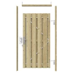 Poortpakket Grenen Hout Op Metalen Frame -Tuin Decor Verkoop 123 2766