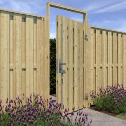 Poortpakket Grenen Hout Op Metalen Frame -Tuin Decor Verkoop 123 2767