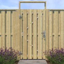 Poortpakket Grenen Hout Op Metalen Frame -Tuin Decor Verkoop 123 2769