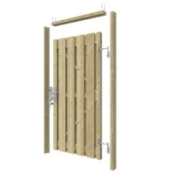 Poortpakket Grenen Hout Op Metalen Frame -Tuin Decor Verkoop 123 2773