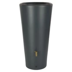 Garantia Regenton Met Plantenbak Vaso Antraciet 220 Liter