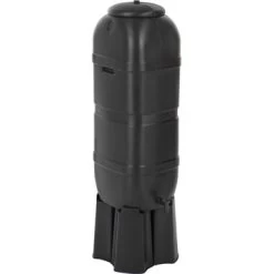 Practo Garden Classic Regenton Zwart Kunststof Met Accessoires 100 Liter